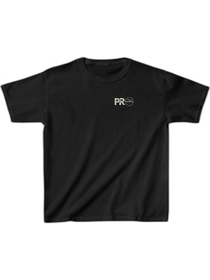 YM PAZARLAMA Unisex Çocuk Baskılı T-Shirt - Siyah