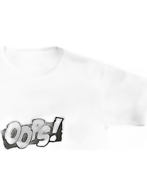 YM PAZARLAMA Unisex Çocuk Baskılı T-Shirt - Beyaz