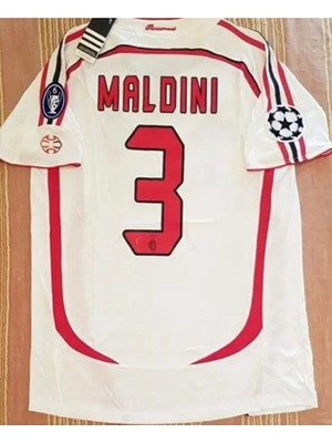 Portego A.c M.i.l.a.n 2007 Şampiyonlar Ligi Finali Paolo Maldini Nostalji Forması (White)