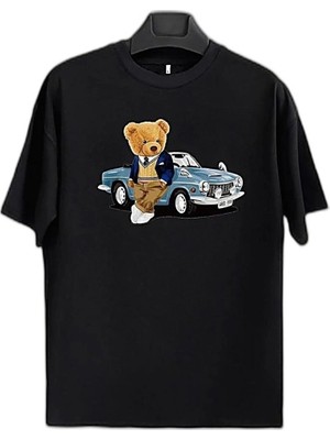 YM PAZARLAMA Unisex Çocuk Baskılı T-Shirt - Siyah