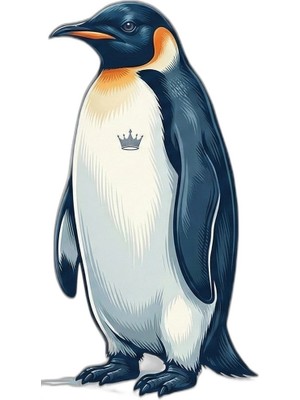 YM PAZARLAMA Kadın T-Shirt Penguen Baskılı Bisiklet Yaka Kısa Kol Yazlık Tişört - Beyaz