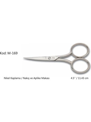 Eco Port Europe Az Kalın Nakış Makası Süper Kalite No:4,5 11,43 cm