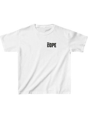 YM PAZARLAMA Unisex Çocuk Baskılı T-Shirt - Beyaz