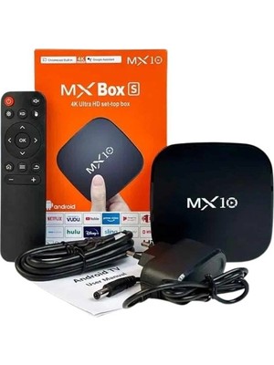 Eco Lounge 2.4g Wifi Tv Box Medya Oynatıcı Tv Uyumlu Mx Box Kutusu Android Tv