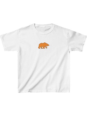 YM PAZARLAMA Unisex Çocuk Baskılı T-Shirt - Beyaz