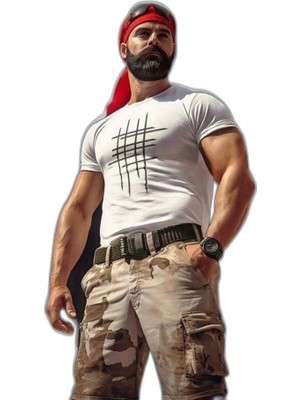 YM PAZARLAMA Erkek Kısa Kol Yazlık Tişört Bisiklet Yaka Baskılı Oversize T-Shirt - Beyaz