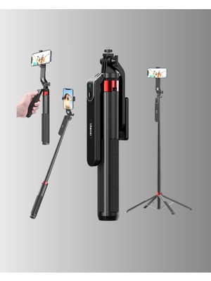 Eco Lounge Taşınabilir Tripod ve Selfie Çubuğu Vlog ve Video Çekimi