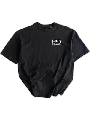 YM PAZARLAMA Erkek Baskılı T-Shirt Kısa Kol Bisiklet Yaka Regular Fit Yazlık Tişört - Siyah