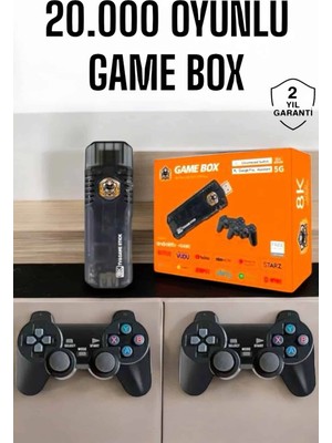 Eco Lounge 20.000 Oyunlu Premium Model Oyun Konsolu 8k Android Tv Hd Game Stick