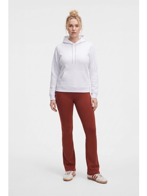 Kadın Kapüşonlu Cepli Içi Polarlı Sweatshirt