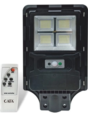 Semel 1 Adet Cata Ct 4640 Solar Güneş Enerjili 200W Sensörlü Sokak Armatür 6400K Beyaz Işık