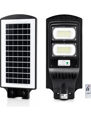 Eco Lounge 200W - 6500K Solar - Güneş Enerjili Sokak Lambası - Armatür Sensörlü Bahçe-Balkon-Sokak ARS-348965 BX40