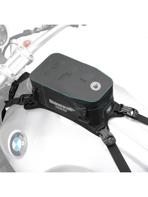 Ayrex Rhinowalk Motosiklet Depo Sırt Çantası, Su Geçirmez, Sert Kabuk, Genişletilebilir, 2 L, O