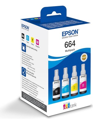 Ayrex Epson 664 4 Renkli Çoklu Paket C13T66464A