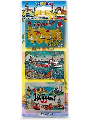 My Best Store Silikon 3'lü Istanbul Temalı Magnet ALK5810