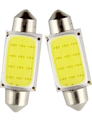 Mucize 39MM Cob LED T10 Festoon Ampul (2'li) - 12COB C5W Iç Aydınlatma ve Okuma Lambası