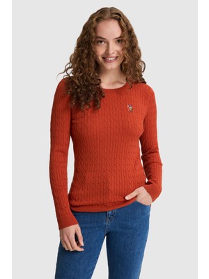 U.S. Polo Assn. Kadın Kiremit Basic Kazak 50331602 VR031