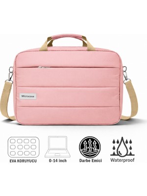 Microcase Honor Pad 10 12.1 Inch Tablet ile Uyumlu Tablet Notebook Macbook Evrak Çantası Pembe AL5496