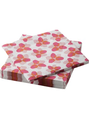 Hobiurun Desenli peçete, pembe, 33x33 cm, 30 adet