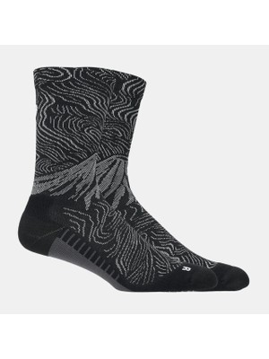 Asics Fujitrail Graphic Crew Sock Unisex Black/obsidian Grey  3013B327-001