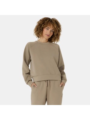 Asics Nagino Refined Texture Sweat Top Kadın Kuriiro Brown/ılluminate Yello  2032D370-200