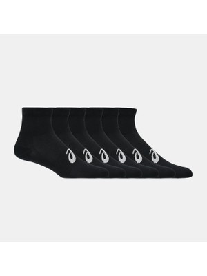 Asics 6 Pack Quarter Sock Unisex Black/obsidian Grey  3033C303-001
