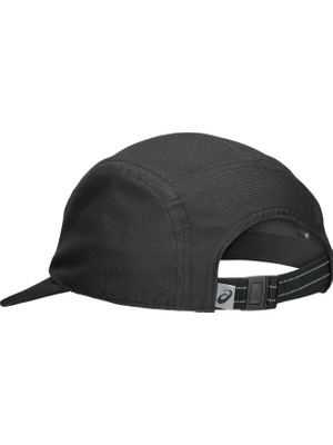Asics Performance Running 5 Panel Cap Unisex Black/obsidian Grey  3013B331-001