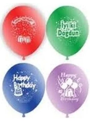Toyigoo Doğum Günü Iyiki Doğdun Balon 12INC 100 Parça IEG4546GV-458FJGHV