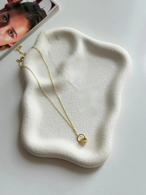 Takıtolia Lock Gold Kalp Charm Zirkon Taşlı Kolye Charm Koleksiyonu Xuping Altın Kaplama Suya Dayanıklı