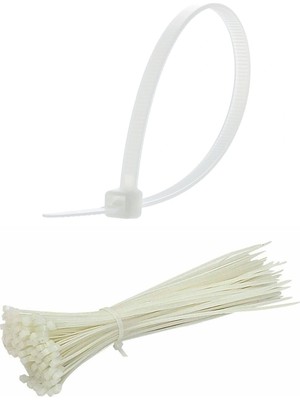 50 Adet Plastik Cırt Kelepçe Kablo Bağı Kablo Düzenleyici-4.8 x 380 mm