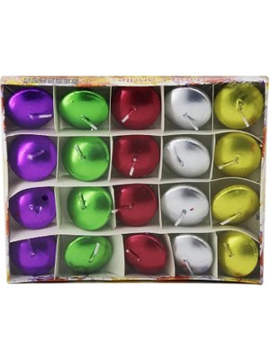 Toyigoo 20PCS Suda Yüzen Mum Beyaz - Renkli IEG4546GV-458FJGHV