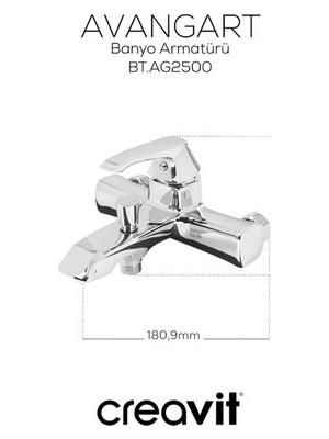 Adalı Store Creavit Avangart Krom Banyo Bataryası