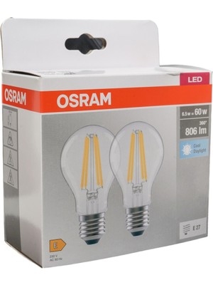 Adalı Store Beyaz Işık 6.5W 6500K E27 Duy, 2'li Paket