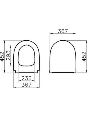 Adalı Store Yavaş Kapanan Beyaz Ince Klozet Kapağı Modern Tasarım Duroplast