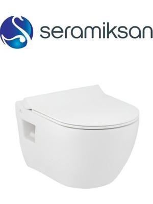 Adalı Store Seramiksan Ocean Beyaz Kanalsız Asma Klozet A031181H, Nkp Yavaş Kapak, Creavit Terra Gömme