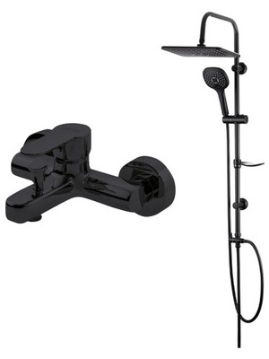 Adalı Store Siyah Banyo Bataryası ile Modern Tasarım