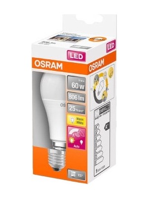 Adalı Store Hareket Sensörlü 9W Sarı Işık LED Ampul, 2700K
