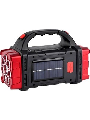 Adalı Store Şarjlı Solar Kamp Feneri, USB Çıkışlı 38 Watt Kapasite