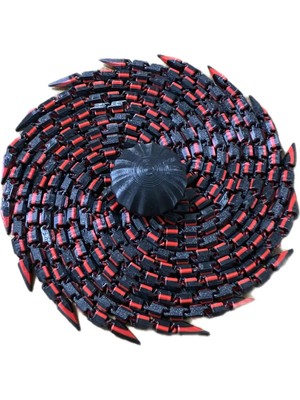 Tetra’s 3D Baskı Zincirli Fidget Spinner Stres Oyuncağı Hareketli Spiral Tasarım