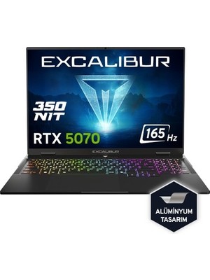 Adalı Store Casper Excalibur G915 Intel Core I7 13620H 24GB 1tb SSD RTX5070 Freedos 16" Taşınabilir Bilgisayar