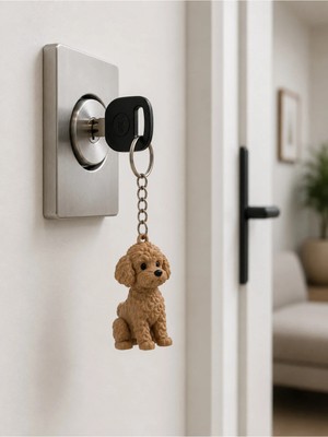 Tetra's 3D Baskı Sevimli Köpek Anahtarlık – Çanta ve Anahtarlık Aksesuarı