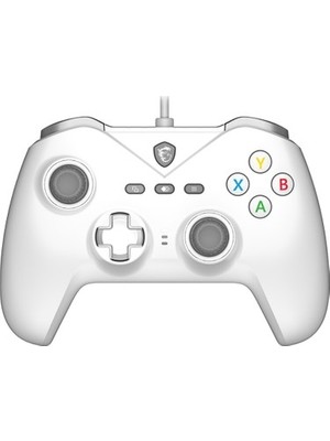 Adalı Store Msı Msı Gg Force GC200 Whıte Beyaz Oyun Kolu Kablolu Pc/androıd 8+ Desteğı Çıft Tıtresım Motoru