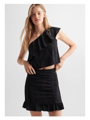Adalı Store Fırfırlı Parıltılı Kadın Bluz ile Yaz Stiline Renk Katın
