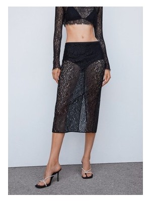 Adalı Store Mango Dantel Midi