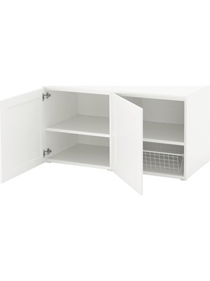 Hobiurun Platsa Dolap Sistemi, Beyaz, 120X57X63 cm