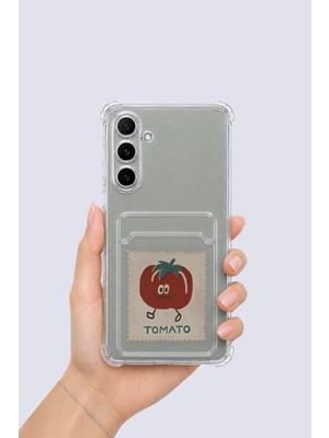 Samsung Galaxy A54 Kartlıklı Tomato Desenli Kılıf