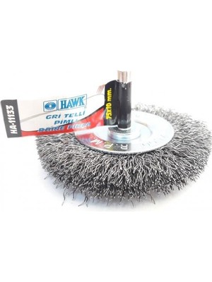 Hawk HA11133 Pimli Gri Tel Daire Fırça 75X10 mm