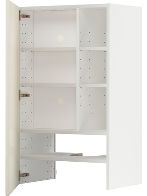 Hobiurun Aspiratör Dolabı, Bodbyn Kırık Beyaz, 60X100 Cm, 1 Kapaklı