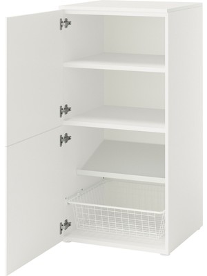 Hobiurun Platsa Dolap Sistemi, Beyaz, 60X57X123 cm