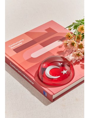 Paşabahçe Ayyıldız Kağıt Ağırlığı Kırmızı El Yapımı 7 cm